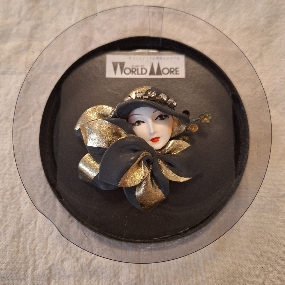 NIB Vintage Clay Showgirl Brooch
